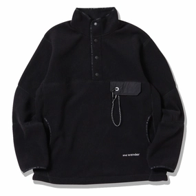 Clearance Alert Now And Wander Wool Fleece Pullover Black