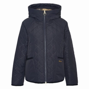 Grab Save Today Price Drop Alert Barbour Glamis Ladies Quilt Jacket - Dark Navy/Dress