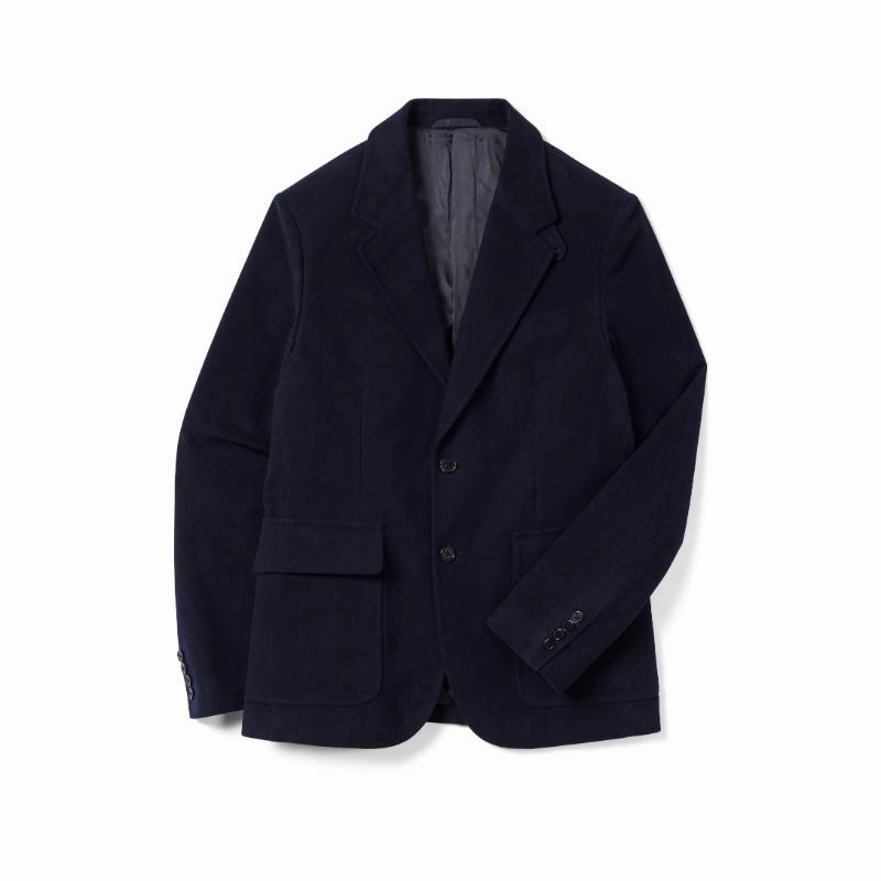 R.M.Williams Field Mens Moleskin Blazer - Navy Limited Edition Offer Clearance Alert Now
