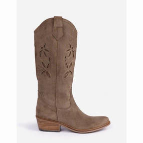 Limited Stock Hot Deal Penelope Chilvers Jasmine Embroidered Ladies Cowboy Boots - Sesame