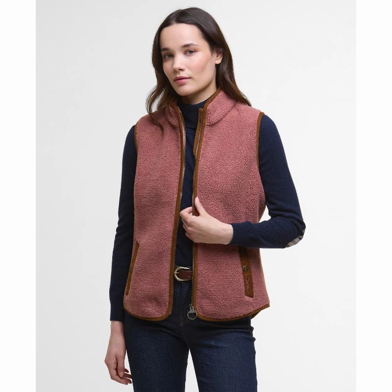 Barbour Burford Ladies Fleece Gilet - Arabesque/Classic Trending Hot Picks