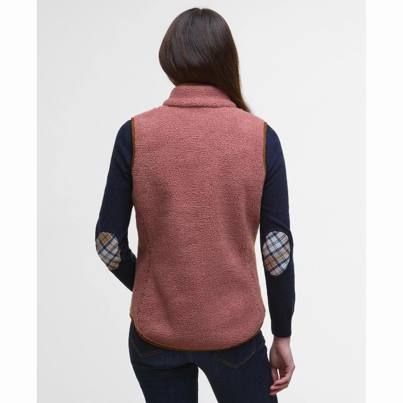 Online Exclusive Steal Barbour Burford Ladies Fleece Gilet - Arabesque/Classic