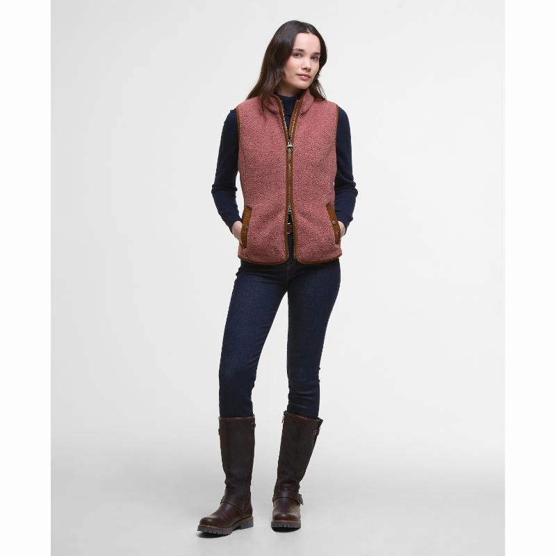 Barbour Burford Ladies Fleece Gilet - Arabesque/Classic Instant Savings Deal Todays Trending Deals