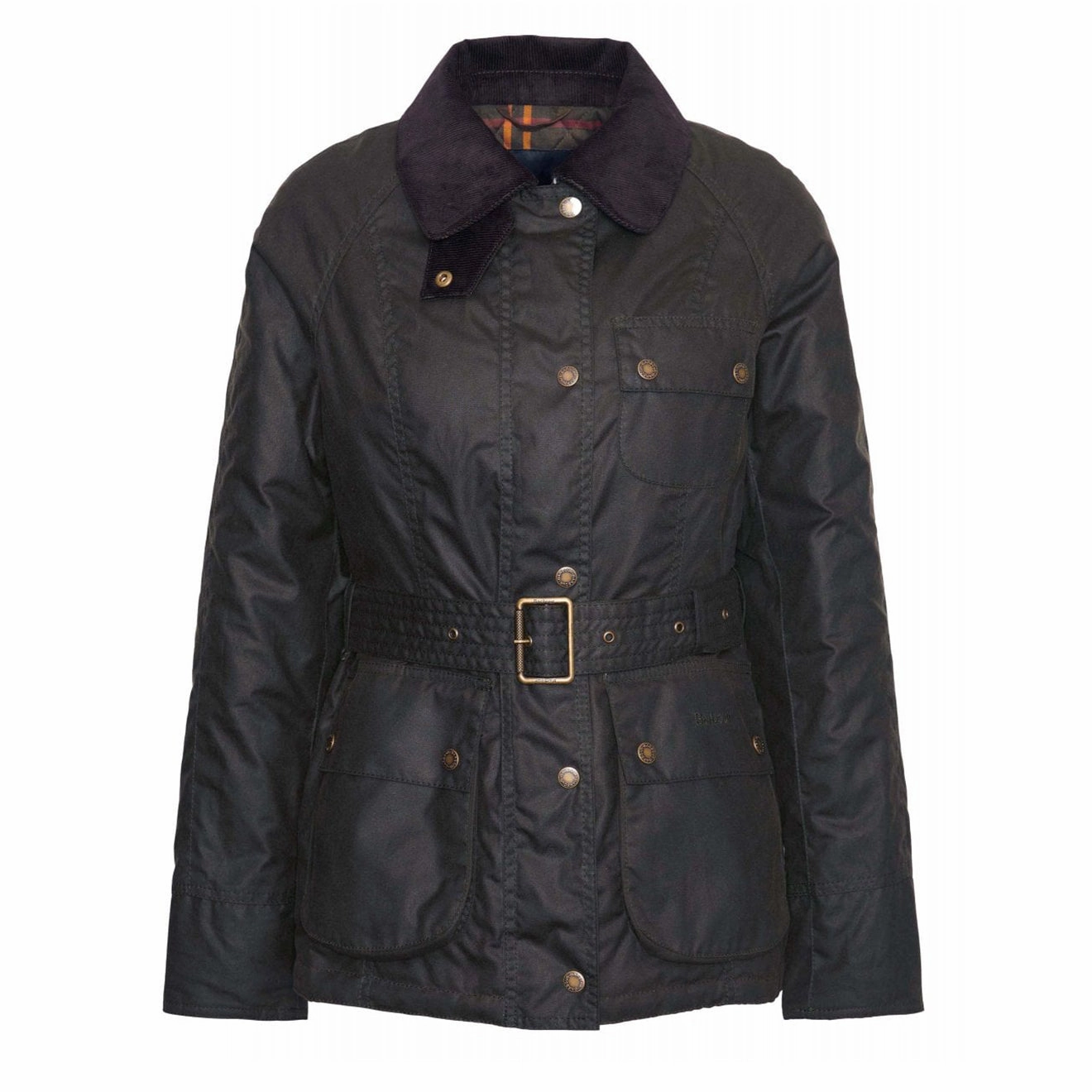 Best Seller Deal Save More Online Barbour Womens Solway Zipper Wax Jacket Olive / Classic