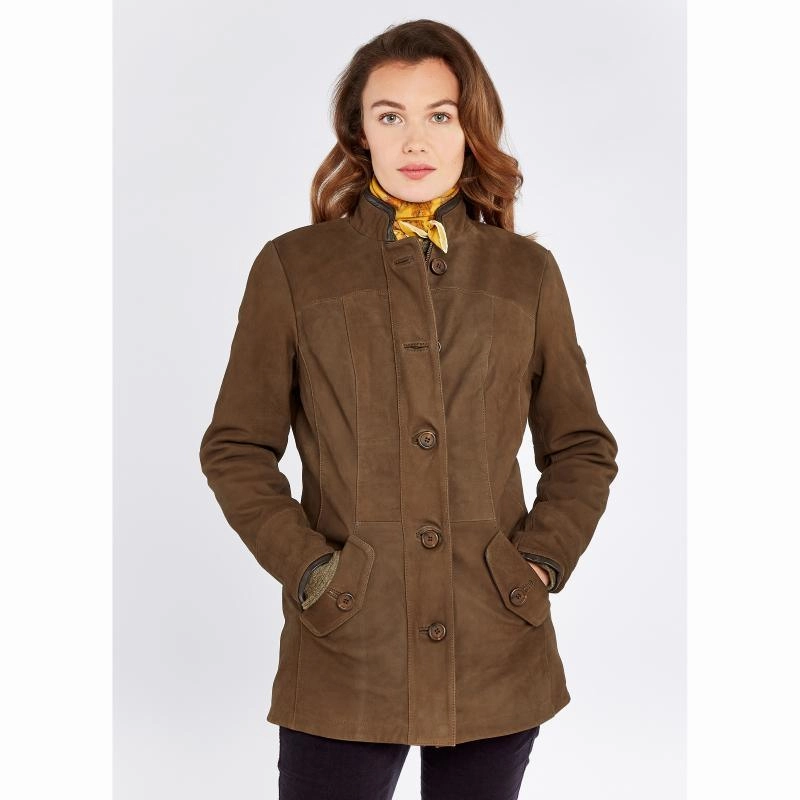 Limited Stock Alert MustHave Gift Ideas Dubarry Joyce Ladies Leather Jacket - Walnut