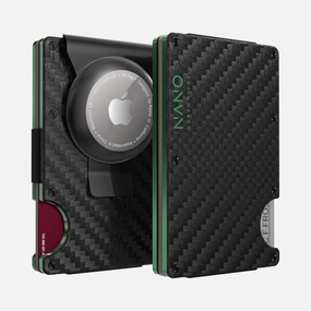 Trendy Picks Today Limited Stock Alert 005 Airtag Money Clip Wallet (Stealth Black/Viper Green)