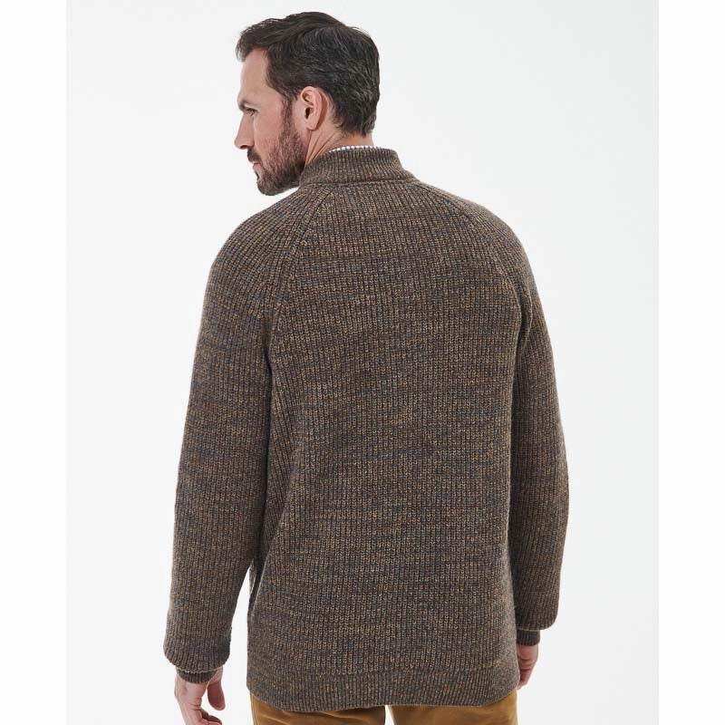 Big Price Drop Barbour Horseford Lambswool Half Zip Mens Jumper - Sandstone