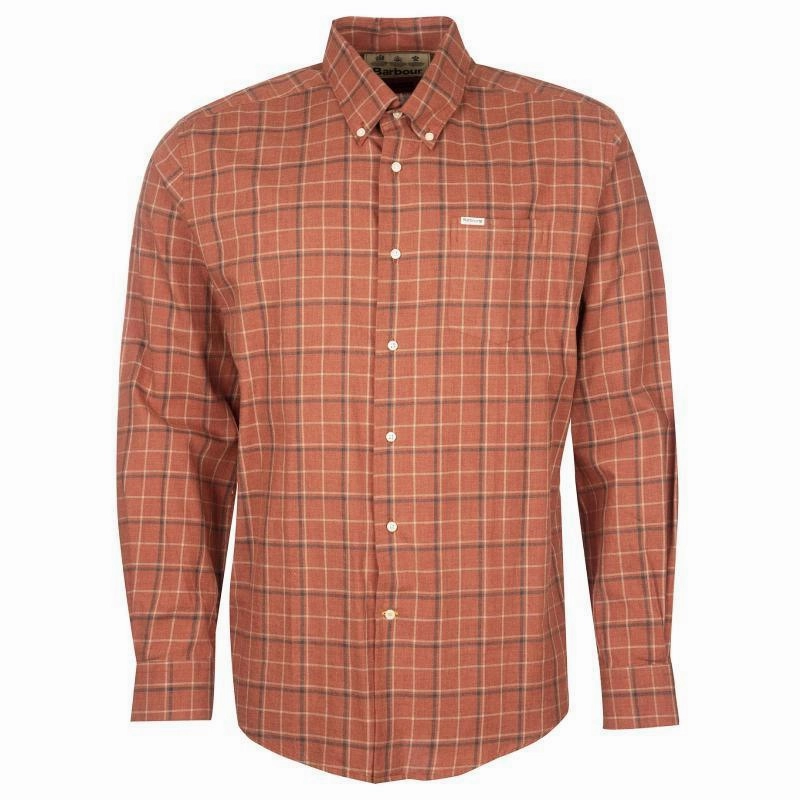 Instant Deal Today Save Big Online Barbour Pelton Regular Fit Mens Shirt - Garnet Red