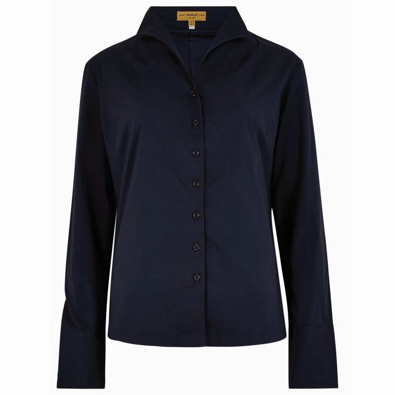 Gift Ideas Galore Biggest Savings Now Dubarry Snowdrop Ladies Portrait Collar Shirt - Navy