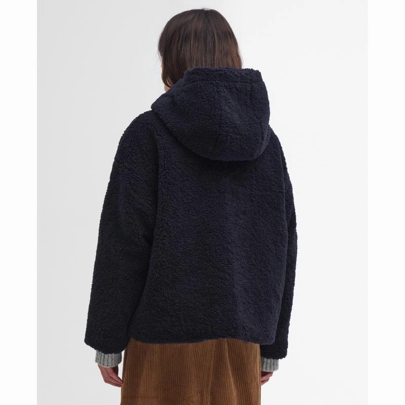 Barbour Amber Ladies Fleece Jacket - Dark Navy/Military Brown/Light Sand Exclusive Deal Inside Last Chance Steal