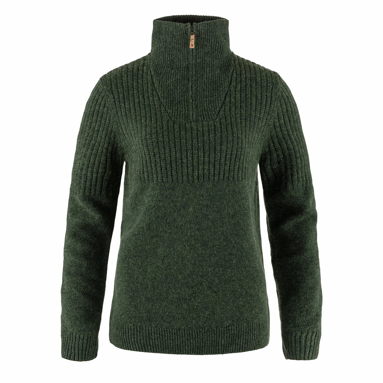 Shop Smart Save Fjallraven Womens Ovik Half Zip Knit Deep Forest