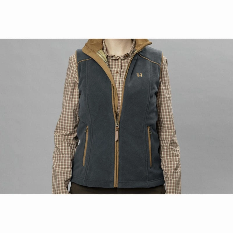 Limited Time Hot Deal Harkila Sandhem 200 Ladies Fleece Gilet - Dark Navy