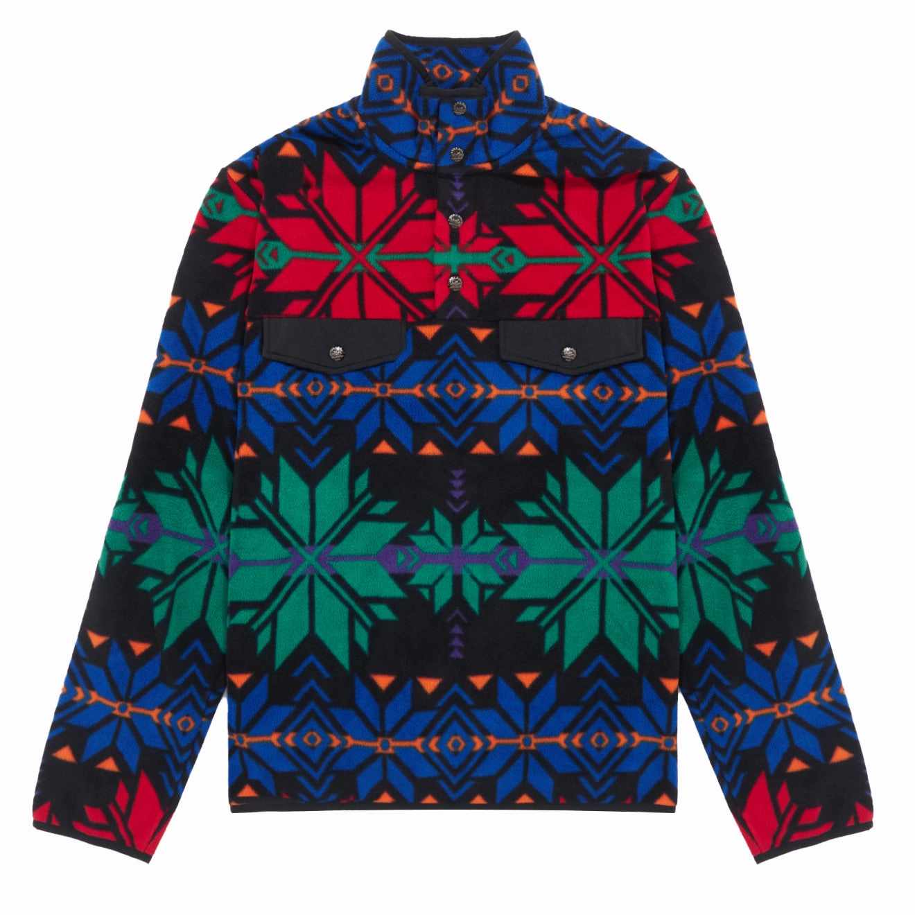 Polo Ralph Lauren Snowflake Brushed Fleece Pullover Black Limited Stock Offer