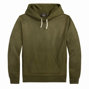 Weekend Specials Exclusive Holiday Deal Rrl By Ralph Lauren Garment-Dyed Fleece Hoodie Olive