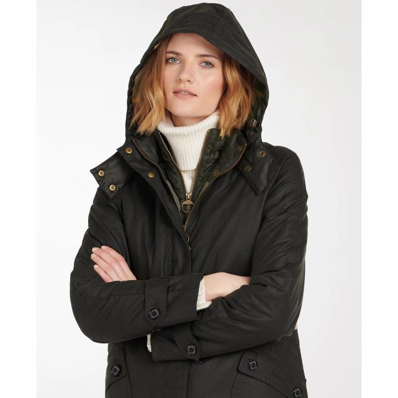 Grab Save Today Barbour Cannich Ladies Wax Jacket - Sage/Ancient