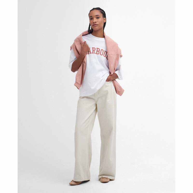 Trending Deals Today Dont Miss Out Barbour Elisha Ladies T-Shirt - White
