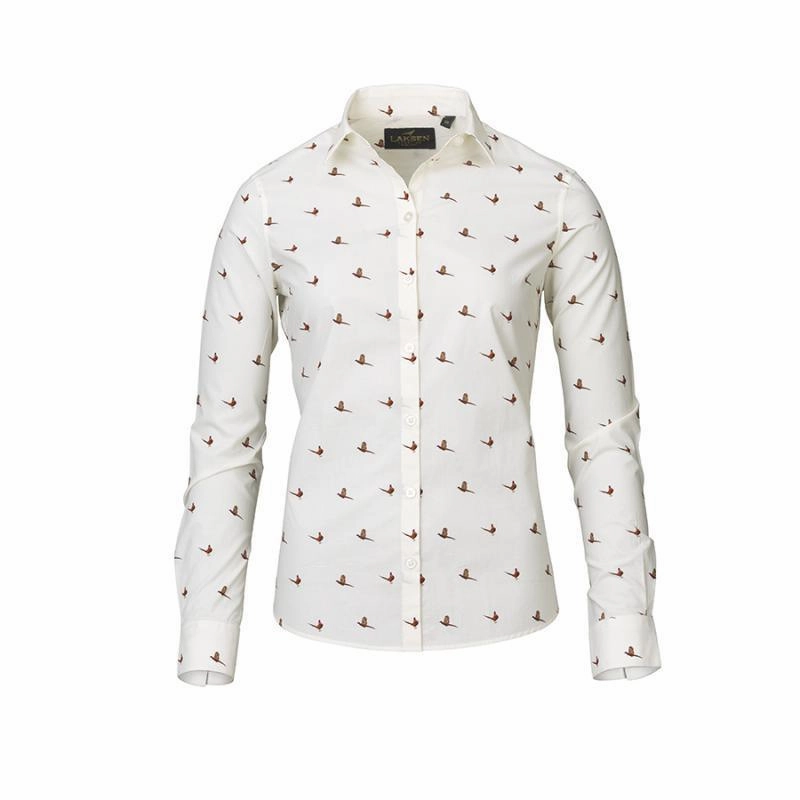 Todays Hot Savings Laksen Flush Pheasant Ladies Shirt - Cream