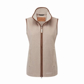 Clearance Blowout Trending Now Discount Schoffel Lyndon Ladies Fleece Gilet - Mushroom