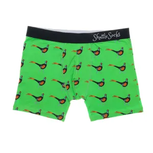 Shop Save Today Shuttle Socks Mens Boxers - Green Pheasant