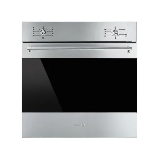 Smeg Built-In Gas Oven A, 60Cm, 70Lit, Stainless Steel