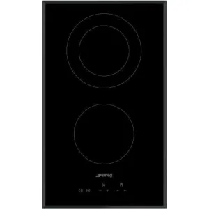 Smeg Built-In Hob, 30Cm, Vitro ceramic Hob, Black