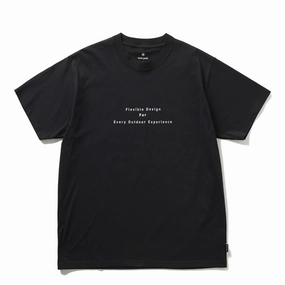 Limited Time Hot Deal Special Offer Inside Snow Peak Back Printed Logo T-Shirt Black