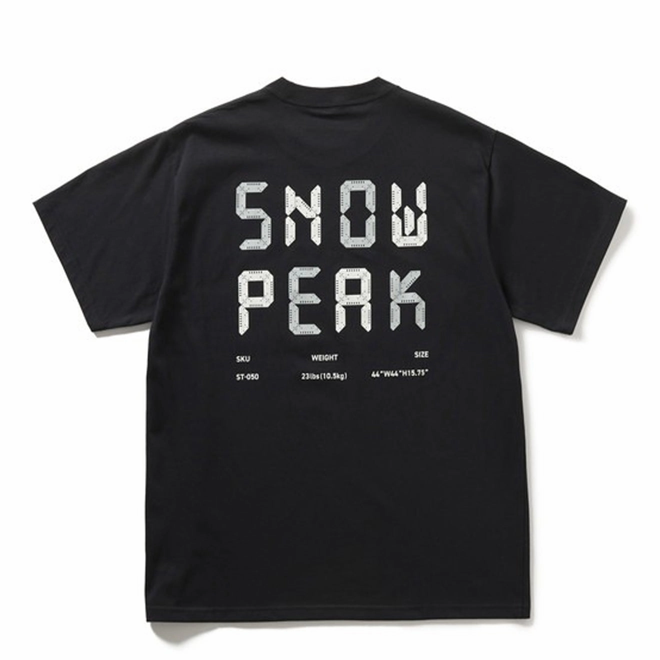 Exclusive Savings Event Snow Peak Back Printed Logo T-Shirt Black