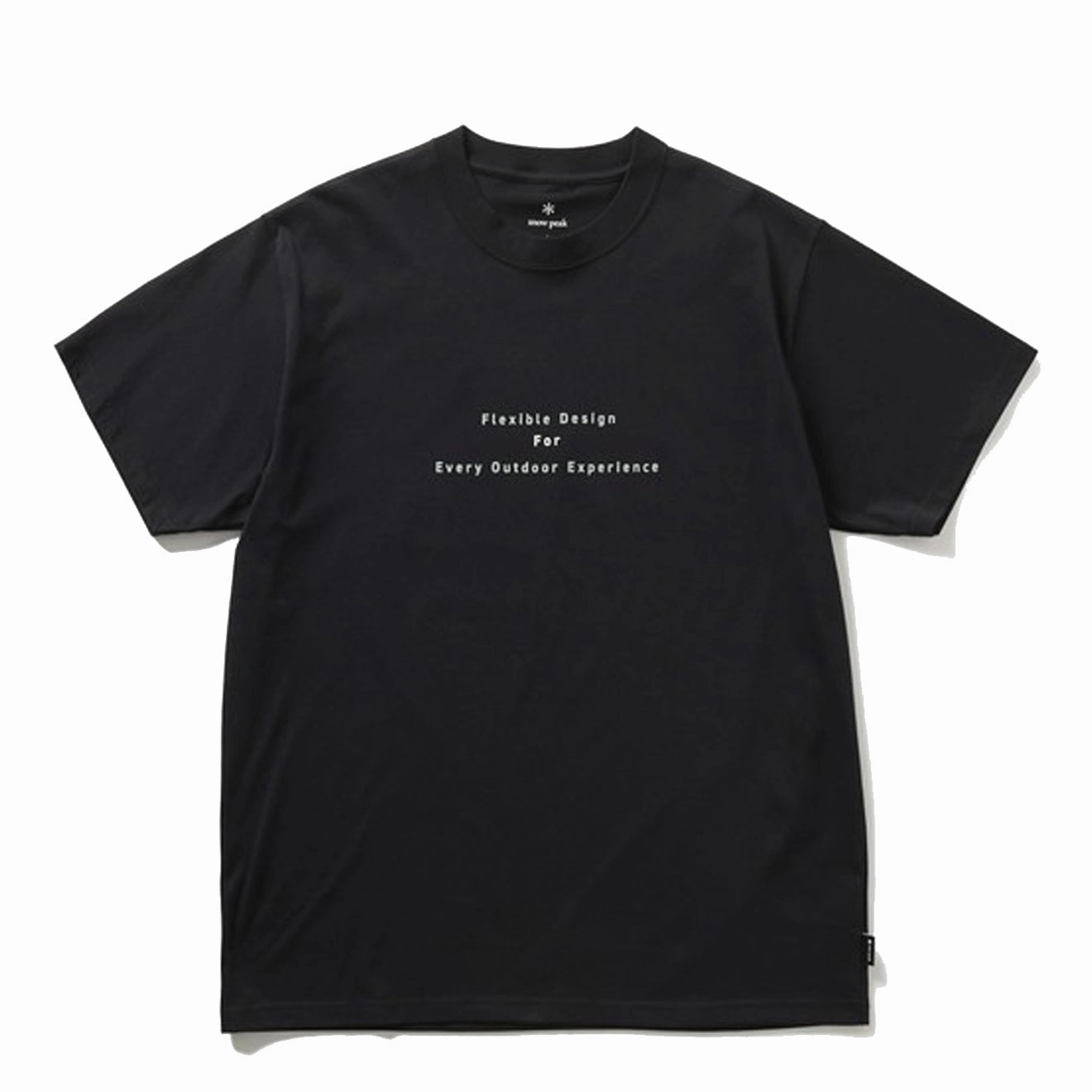 Limited Time Hot Deal Special Offer Inside Snow Peak Back Printed Logo T-Shirt Black