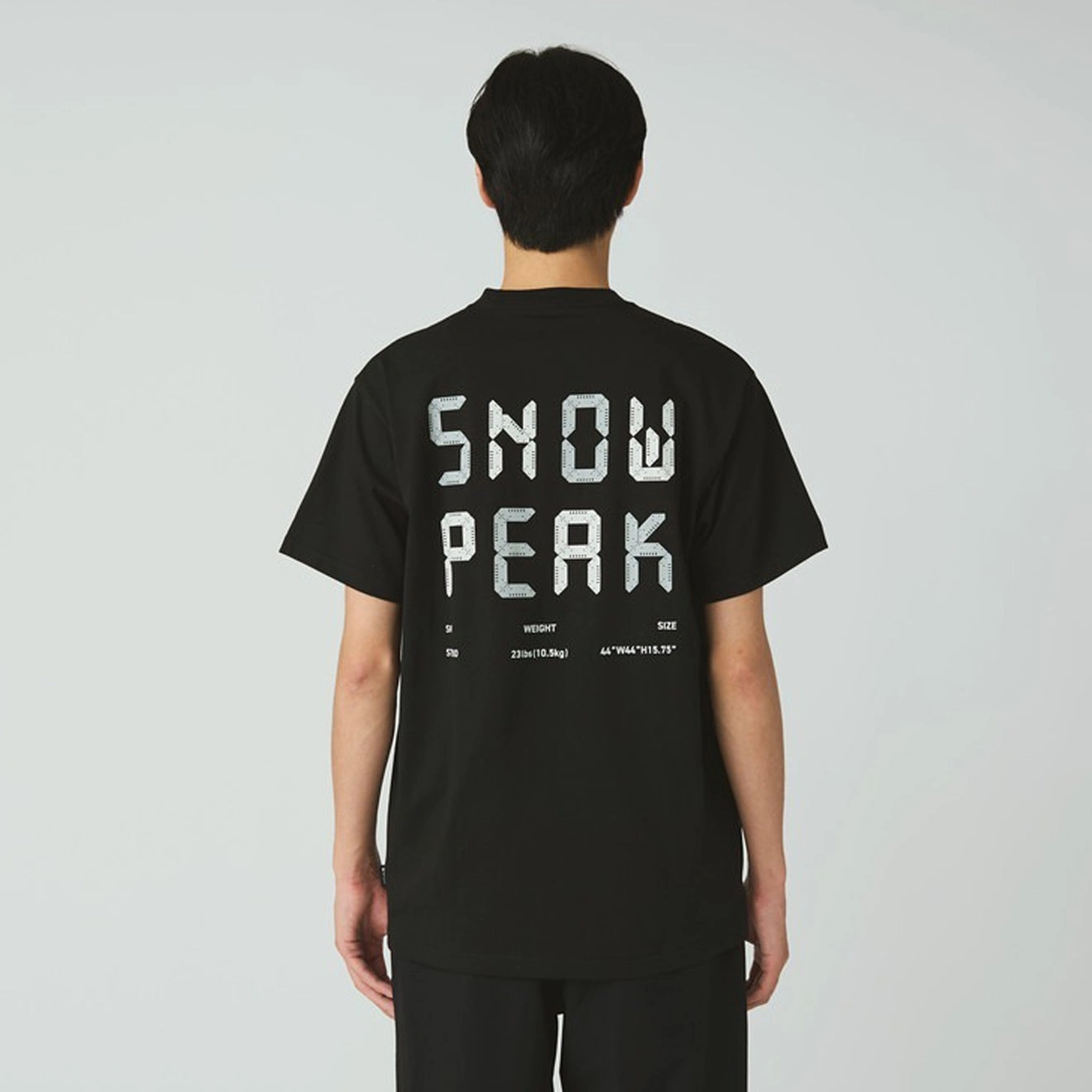 Limited Stock Offer MustShop Sale Snow Peak Back Printed Logo T-Shirt Black