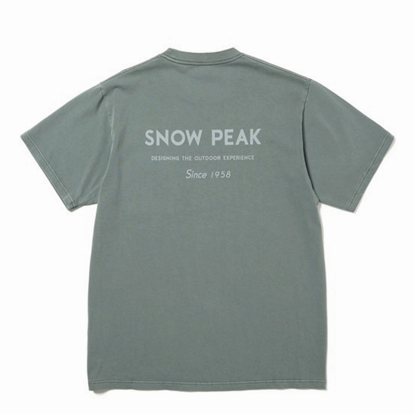 Snow Peak Garment Dyed T-Shirt Dark Green Big Savings Alert
