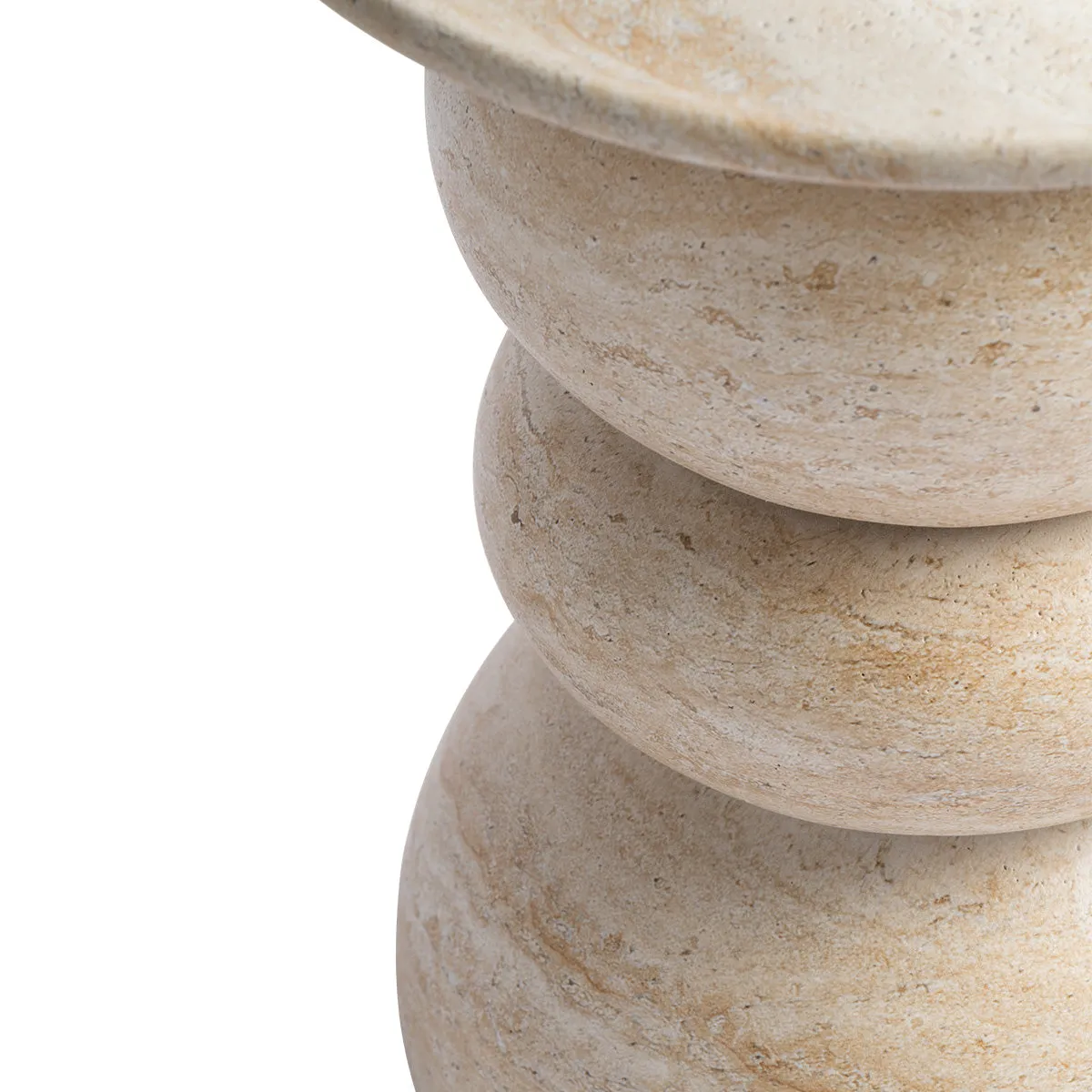 Sorrento Side Table (Travertine Finish)
