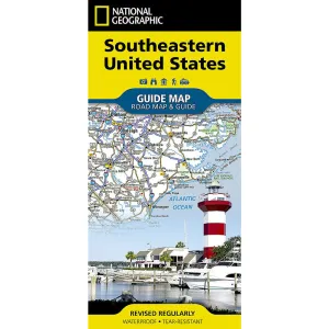 Southeastern United States Guide Map Grab Save Today