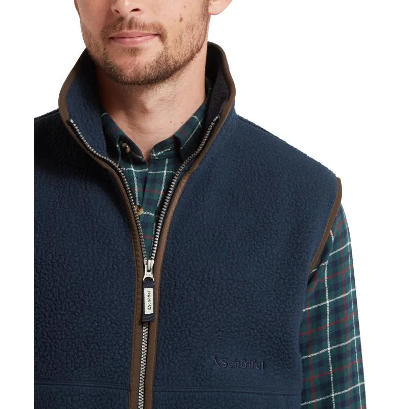 Hot Deal Alert Schoffel Oakham Retro Mens Fleece Gilet - True Navy