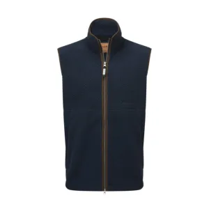 Limited Time Offer Schoffel Oakham Retro Mens Fleece Gilet - True Navy