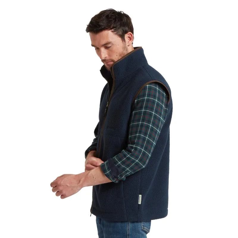 Save Today Only Schoffel Oakham Retro Mens Fleece Gilet - True Navy