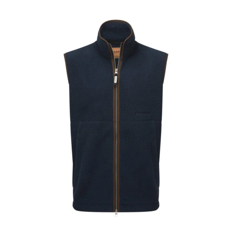 Limited Time Offer Schoffel Oakham Retro Mens Fleece Gilet - True Navy
