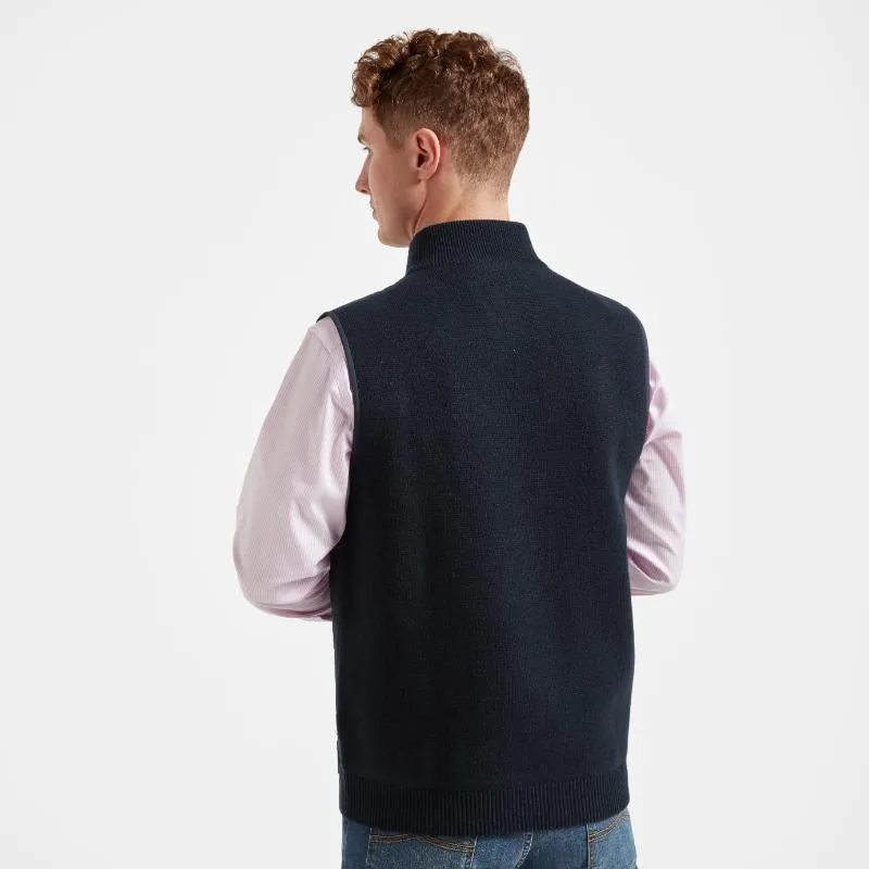 Schoffel Hybrid Lamsbwool Aerobloc Mens Gilet - Navy Limited Offer Alert