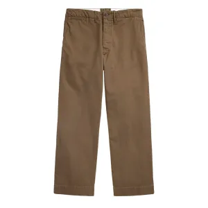 Rrl By Ralph Lauren Chino Field Trouser Dark Brown Flash Sale Now Limited Stock Deals