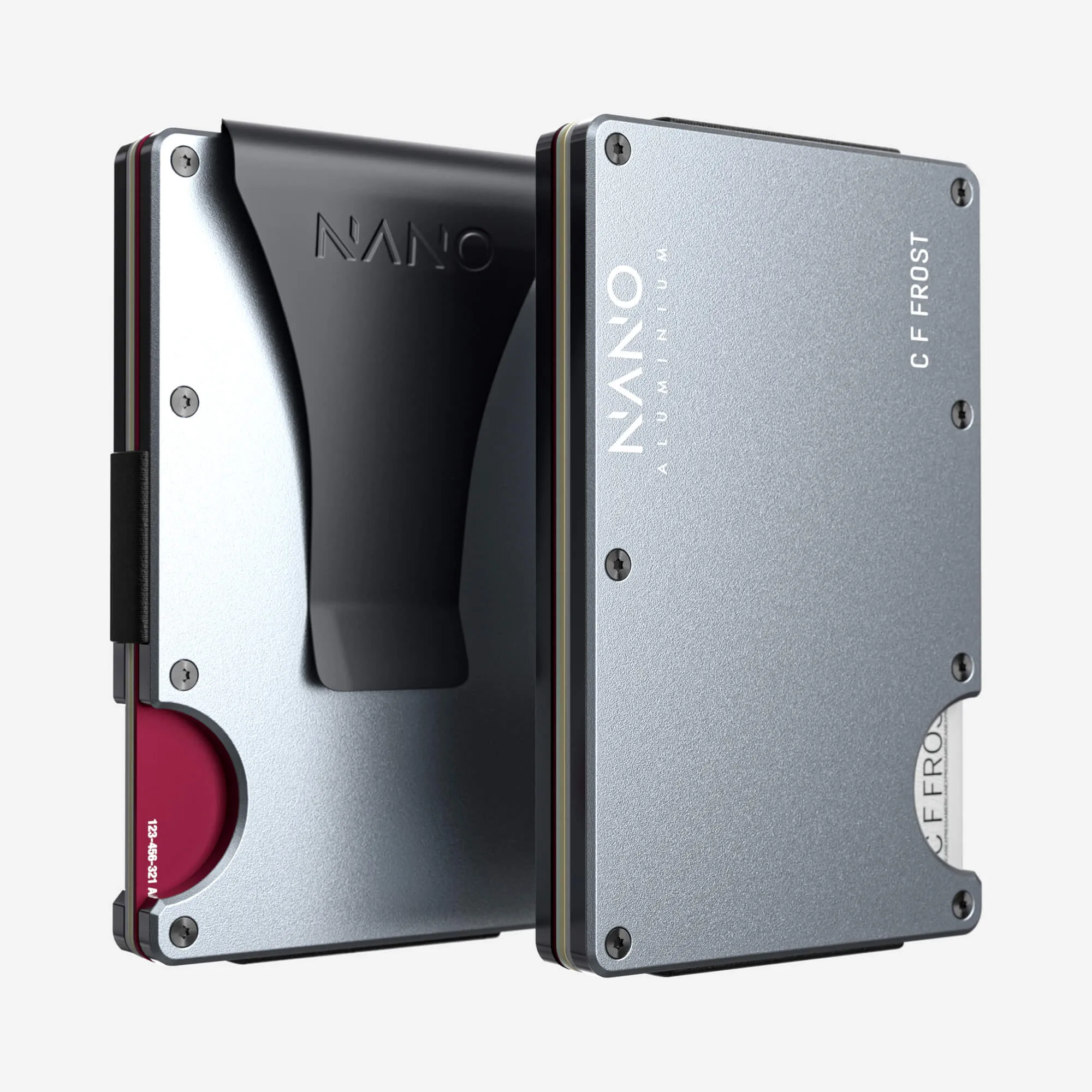MustHave Items Personalised Money Clip Wallet (Spyder Grey)