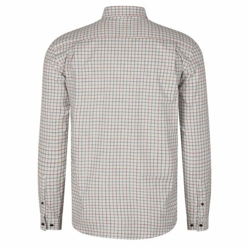 Hot Offer Inside Seeland Oxford Mens Shooting Shirt - Grape Leaf/Terracotta Check