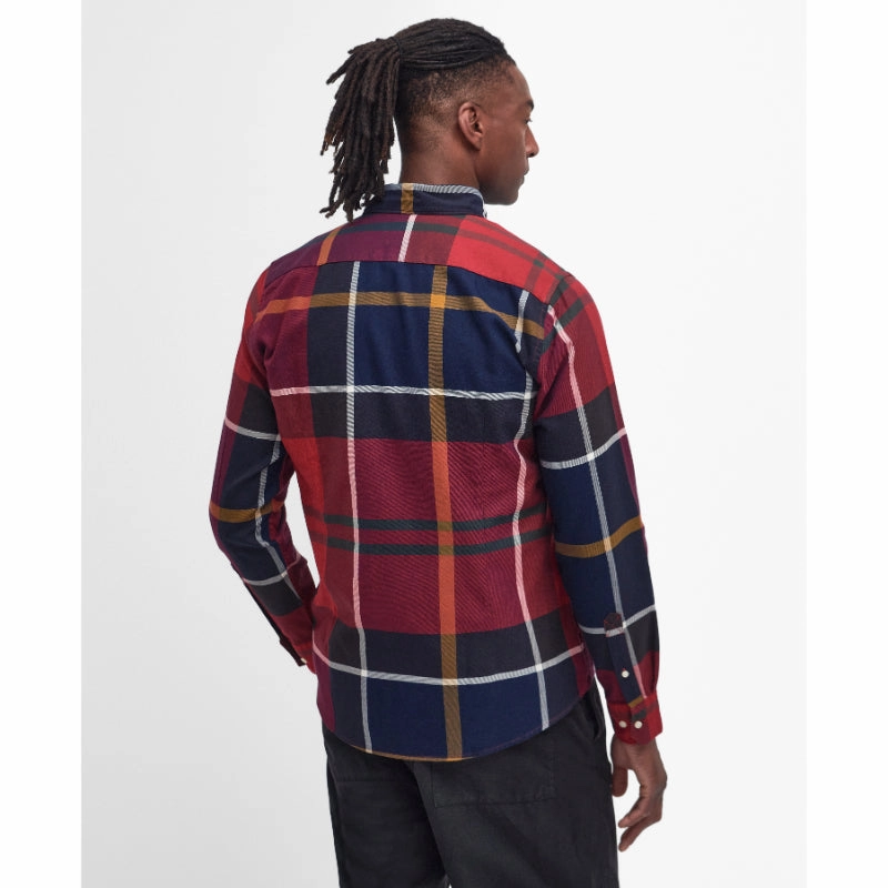 Flash Deal Today Barbour Dunoon Mens Tailored Shirt - Red