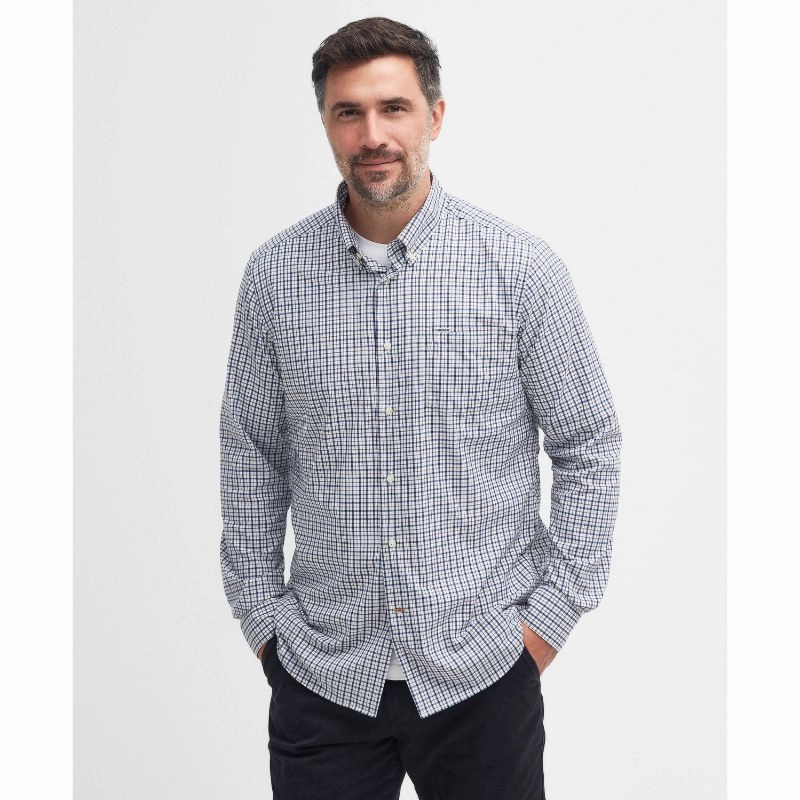 MustHave Gift Ideas Todays Hot Pick Barbour Teesdale Performance Mens Shirt - Navy