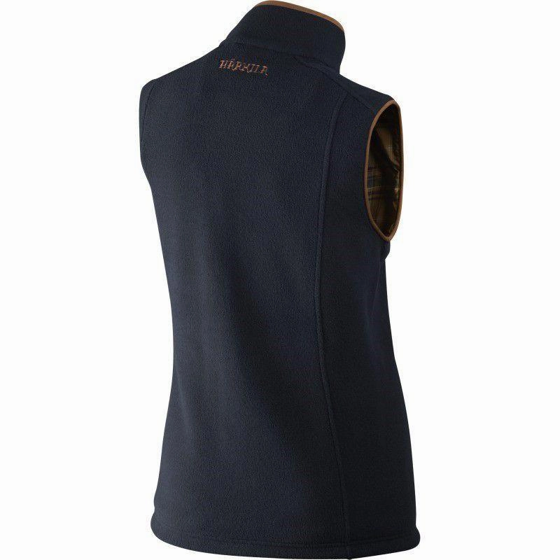 Shop Today Save Surprise Offer Now Harkila Sandhem Ladies Poalrtec Fleece Waistcoat - Dark Navy Melange