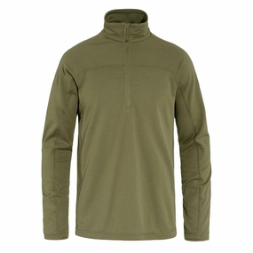Fjallraven Abisko Lite Fleece Half Zip Green Today Only Discount