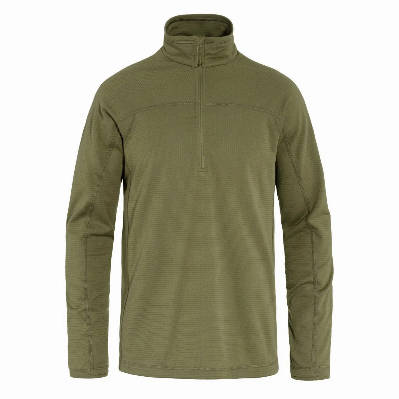 Fjallraven Abisko Lite Fleece Half Zip Green Save More Online