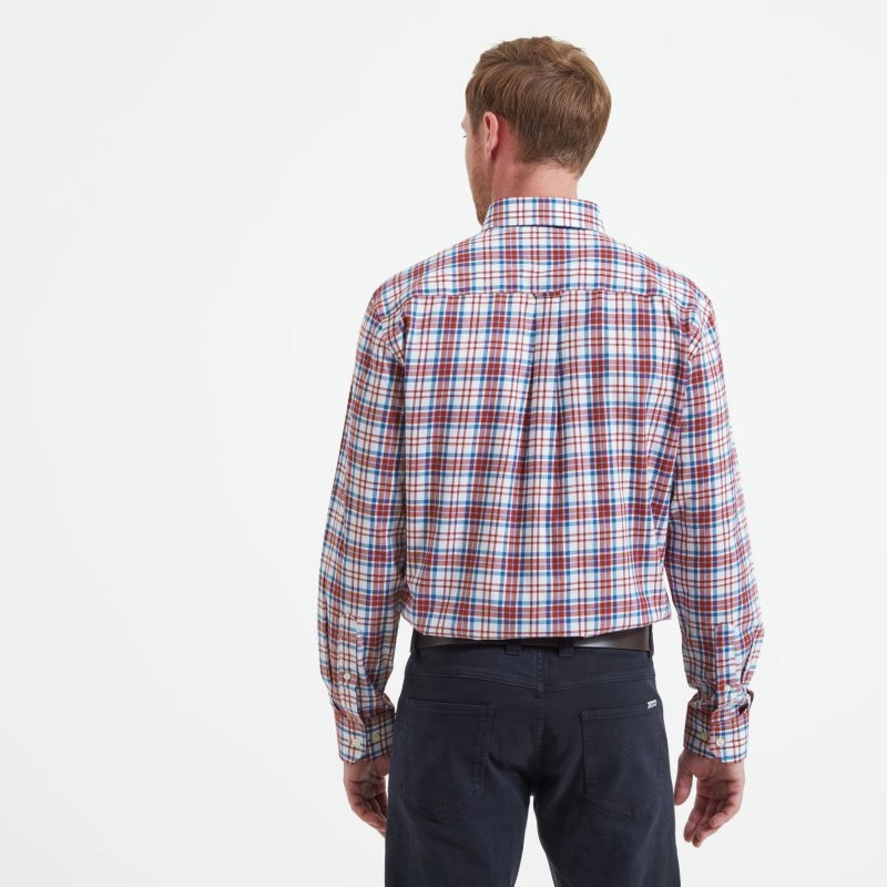 Online Exclusive Deal Big Clearance Event Schoffel Healey Tailored Mens Shirt - Bordeaux