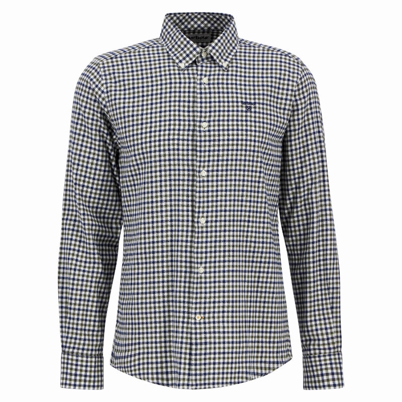 Dont Miss This Offer Barbour Finkle Mens Tailored Shirt - Olive