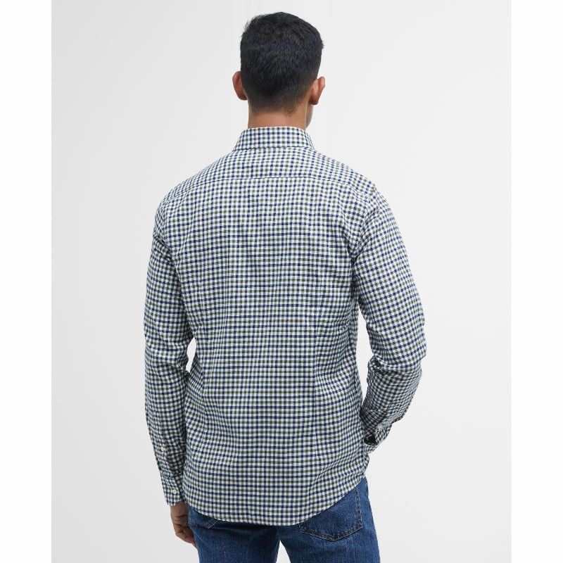 Barbour Finkle Mens Tailored Shirt - Olive Sweet Deal Inside
