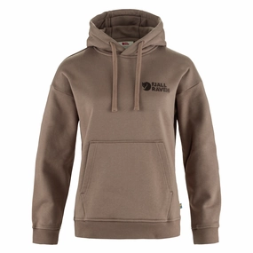 Fjallraven Womens Classic Hoodie Suede Brown Shop Hot Deals
