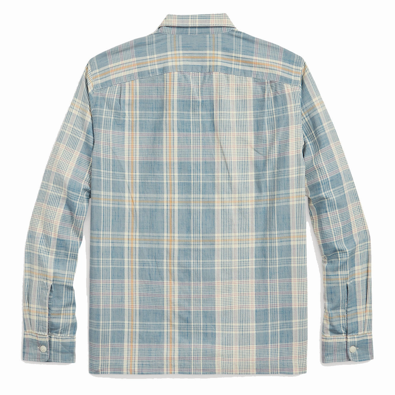 Shop Smart Save Rrl By Ralph Lauren Madras Camp Shirt Light Blue